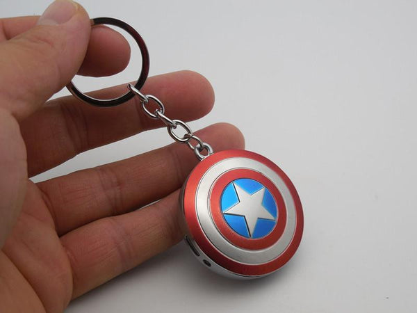 Captain America Shield Chargeable Key-Chain Lighter