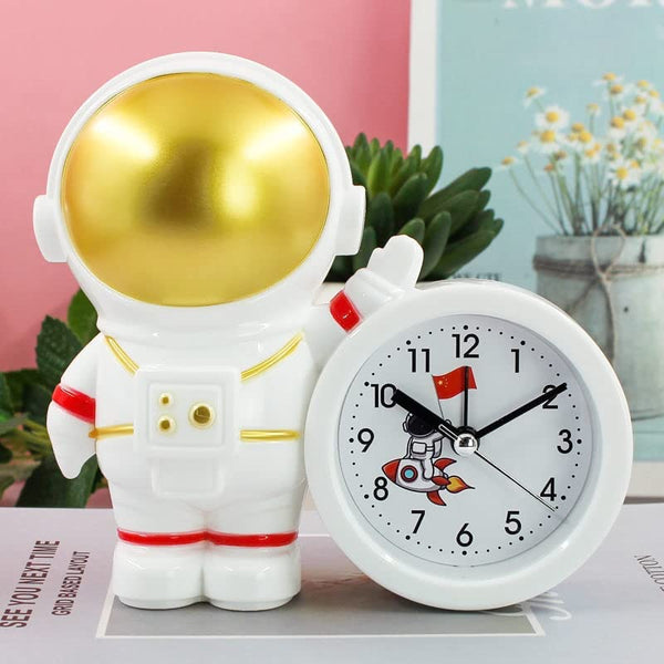 Astronaut Twin Bell Study Table Clock Alarm Watch (Assorted)