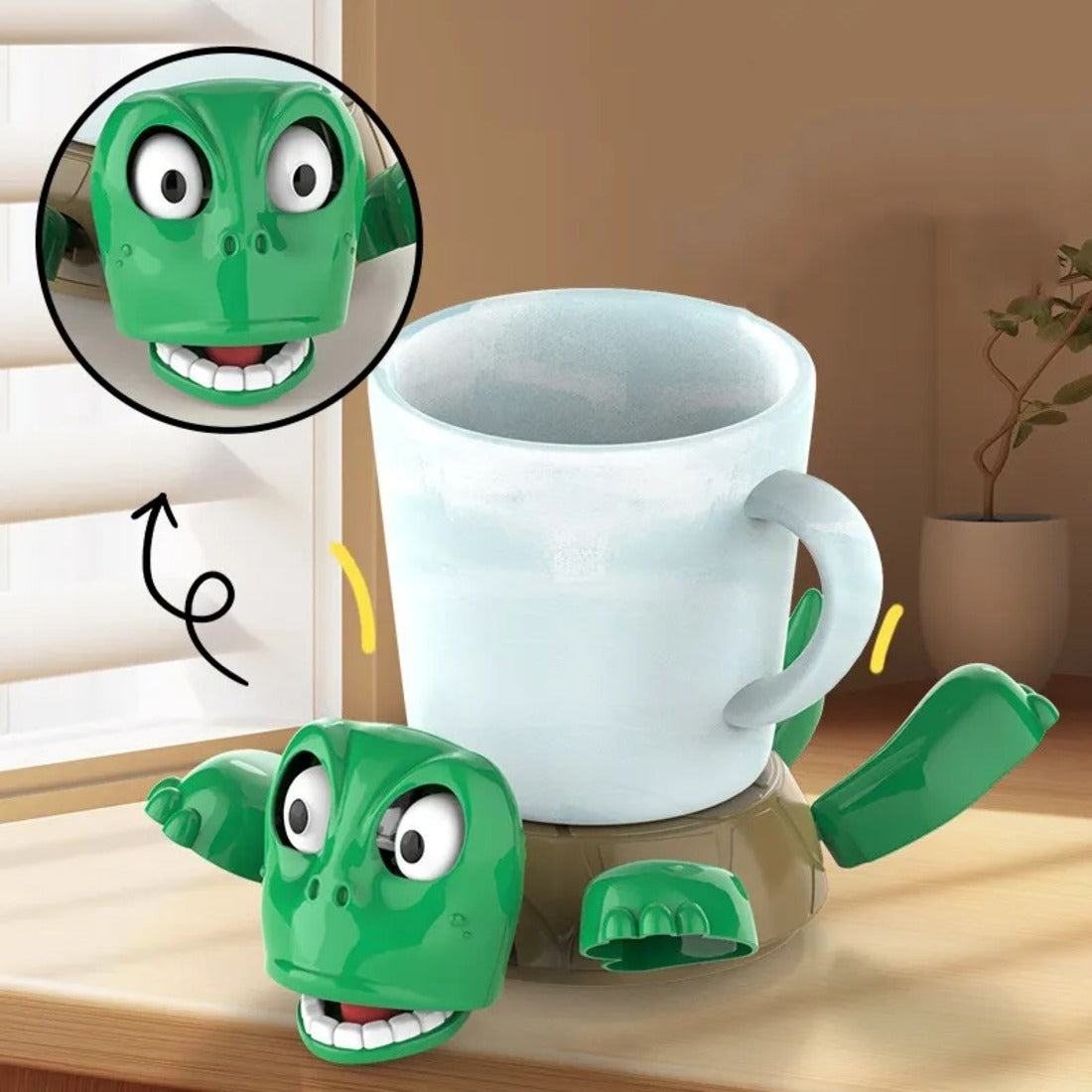 Eitheo Turtle Shell Coaster – Cute Sea Turtle-Inspired Cup Holder