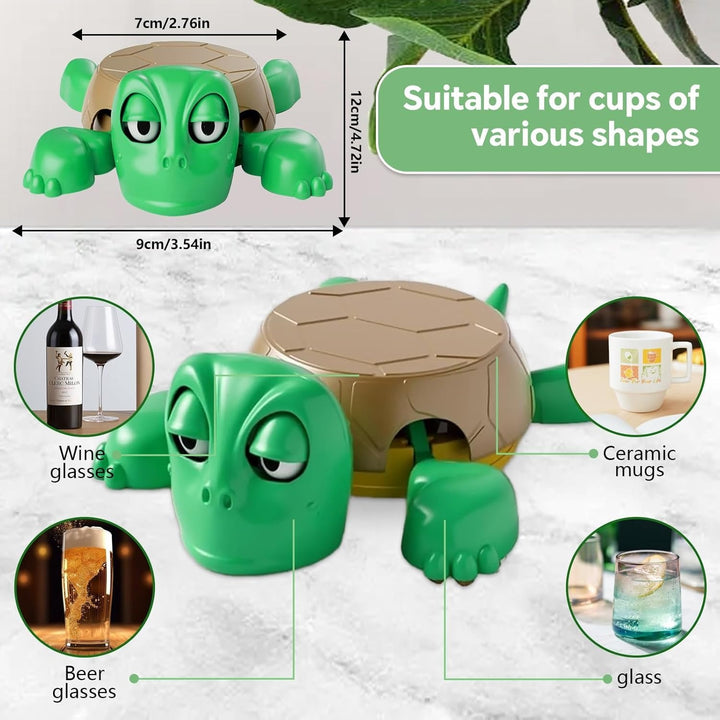 Turtle Shell Cups Eitheo Turtle Shell Coaster – Cute Sea Turtle-Inspired Cup Holder