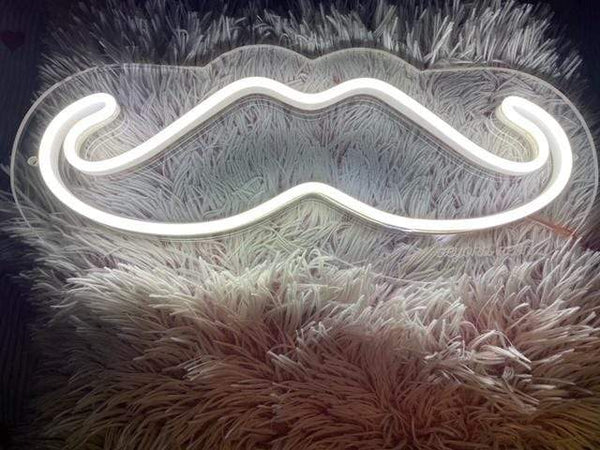 Moustache  Neon Light