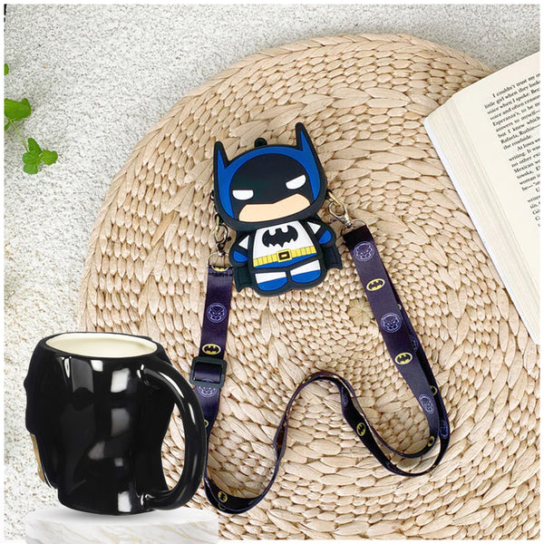 Combo Of Batman Coffee Mug With Batman Silicon Sling Bag