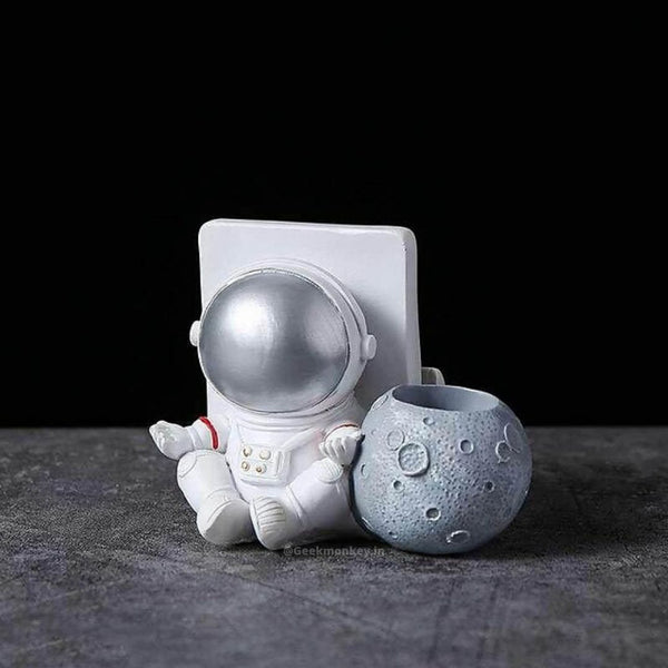 Meditating Astronaut Phone & Pen Holder