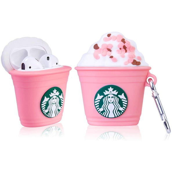 Air pods 2 & 1 (Starbucks-Cup-Pink)