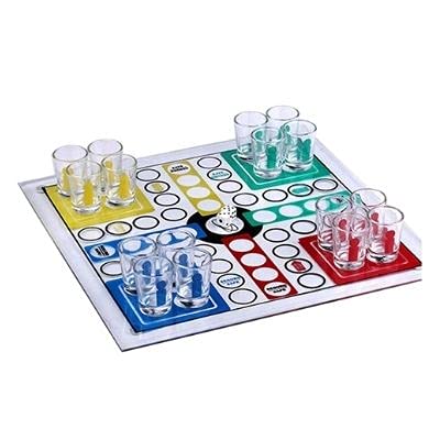 Drinking Ludo Game with Shot Glass- Party Game