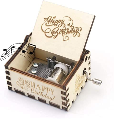 Happy Birthday White Music Box