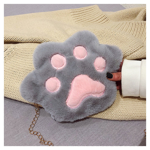 Paw Shaped Purse – Fur Sling Bag