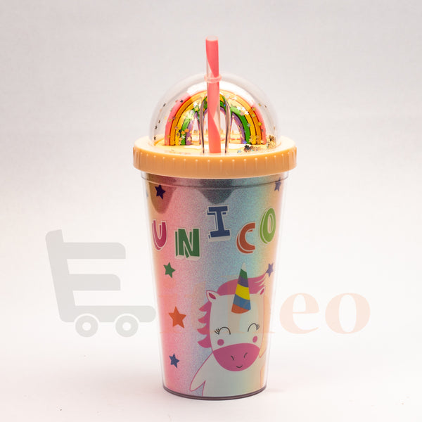 Unicorn Sipper Tumbler with Straw (RAINBOW)