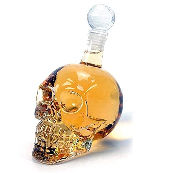 Crystal Skull Head Vodka Whiskey Bottle Decanter
