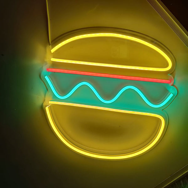 Burger Neon Light