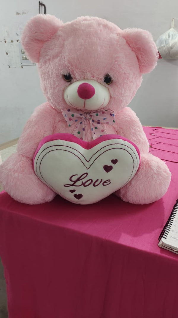 Sitting Teddy Bear Pink 50 CM