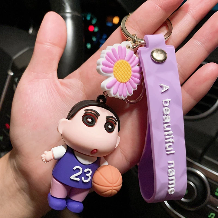 Shin chan 2025 metal keychain