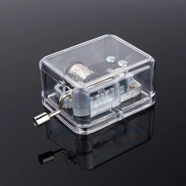 Transparent Birthday Music Box – Hand Crank Box